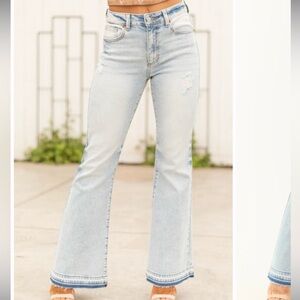 Sneak Peek Light Wash Flare Jeans Size 30